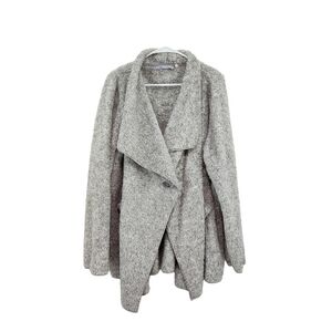 Hugs From Soft Surroundings Women's Fleece Drape Cardigan Sweater - OS